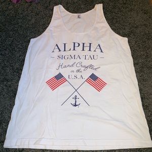 Alpha Sigma Tau Custom USA American Apparel Tank